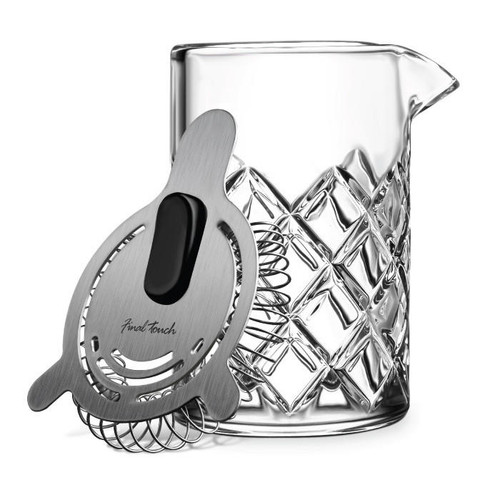 FINAL TOUCH Yarai Mixing Pitcher with Hawthorne Strainer