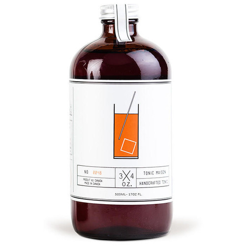 3X4 OZ Handcrafted Tonic Maison Syrup, 17oz 3X4 OZ Handcrafted Tonic Maison Syrup, 17oz