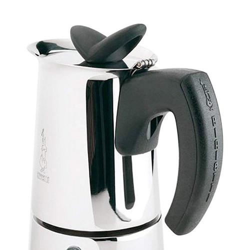 Musa Stovetop Coffee Maker - Stainless Steel, 4 Cup - The Gourmet