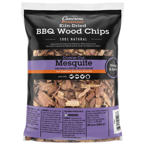 CAMERONS BBQ Wood Chips Coarse Cut - Mesquite, 2lbs