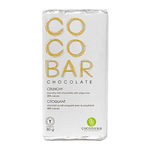 COCOBAR Milk Chocolate with Crispy Rice, 80g