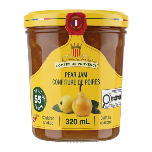 COMTES DE PROVENCE  Pear Jam Fruit 55% - Cauldron Cooked, 320ml