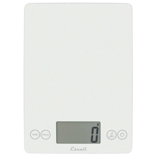 ESCALI Arti Glass Digital Kitchen Scale, White ESCALI Arti Glass Digital Kitchen Scale, White