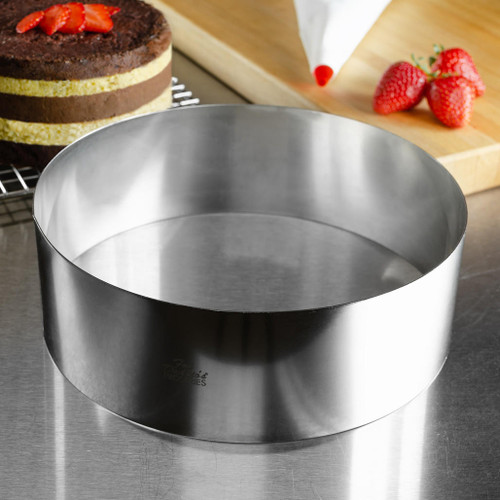 Cake & Pastry Ring - Stainless Pro Series, 8 x 3-in - The Gourmet
