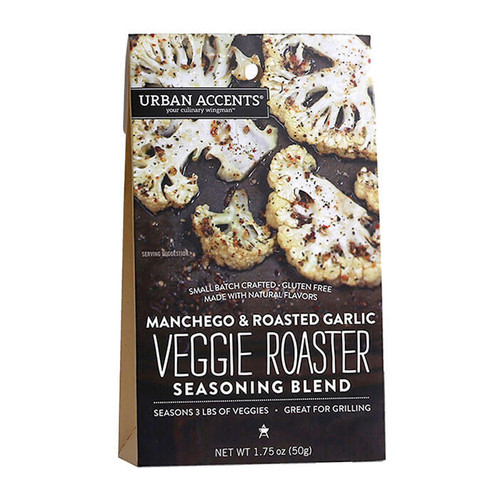 URBAN ACCENTS Veggie Roaster Seasoning - Manchego & Roasted Garlic, 50g URBAN ACCENTS Veggie Roaster Seasoning - Manchego & Roasted Garlic, 50g
