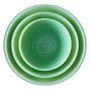 MOSSER Nesting Mixing Bowls - Jadeite Green Glass, 3 Piece 