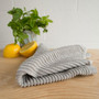 NOW DESIGNS Ripple Square Dishcloths - London Grey, Set of 2