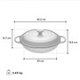 LE CREUSET Sage Braiser - Cast Iron, 3.5L 