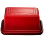 LE CREUSET Cerise Butter Dish, 1lb