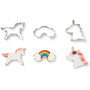 FOX RUN Unicorn Stainless Steel Cookie Cutters, Set of 3 