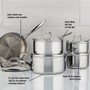 MEYER SuperSteel Tri-Ply - Cookware Set, 10 Piece