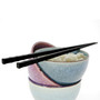ZEN CUISINE Reusable Chopsticks - Black, 4 Pairs 