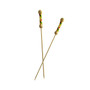 EMF Bamboo Skewer Double Beaded - Red or Yellow, 50-Piece 