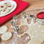 FOX RUN Linzer Cookie Cutter Set - Stainless Steel, 6 Piece
