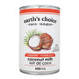 EARTH'S CHOICE Coconut Milk - Organic, 400ml 