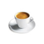 CUISINOX Espresso Cup with Saucer - White Porcelain, 2oz 