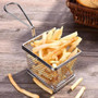 CUISINOX Personal French Fry Basket - Stainless Steel, 4-in 