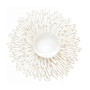CHILEWICH Bloom Placemat Round - Champagne, 15.2 x 15.7-in
