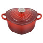 LE CREUSET Cerise Heart Cocotte - Cast Iron, 1.9L 