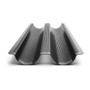 FOX RUN French Baguette Pan - Nonstick, 15.25 x 6.25-in