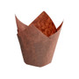 E.C. LTD Tulip Baking Cup - Brown - 3.25 x 2-in, 24-Pack 