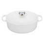 LE CREUSET White Oval French Oven, 4.7L 