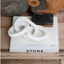 BLOOMINGVILLE Chain Décor 3 Links - White Marble, 11 x 5.25-in