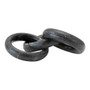 BLOOMINGVILLE Chain Circle Décor 3 Links - Black Marble, 9.5 x 4-in 