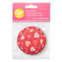 WILTON Baking Cups - Valentine's Day BFF XOXO Hearts, 75-Pack 