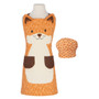 NOW DESIGNS Daydream Kids Apron and Hat Set - Fox, Orange 