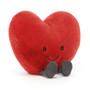 JELLYCAT Amuseable Red Heart - Large, 7-in 