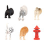 KIKKERLAND Magnets - Dog Butts, Set of 6 