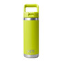 YETI Rambler Water Bottle 532 ML - Colour-Matched Straw Cap, Chartreuse 