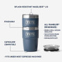 YETI Rambler 236 ML Stackable Cup - Magslider Lid, Navy