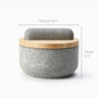 JOSEPH JOSEPH Dash Pestle & Mortar with Bamboo Lid 