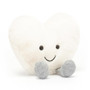 JELLYCAT Amuseable Cream Heart - Small, 5 x 4-in 