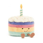 JELLYCAT Amuseable Rainbow Birthday Cake, 10 x 8-in