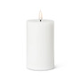 ABBOTT Luxlite Flameless LED Pillar Candle - White, 3x5-in 