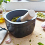 EMILE HENRY Heavy Mortar and Pestle 16cm, Truffle 