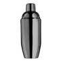 FINAL TOUCH Cocktail Shaker Double-Wall Stainless Steel - Black Chrome, 14oz 