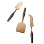 BE HOME Arendal Cheese Knife Set - Aged Bronze, 3-Piece 
