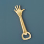 BE HOME Whimsical Bottle Opener Hand - Gold Finish 