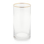 ZODAX Optic Highball Glass - Gold Rim 