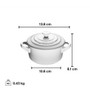 LE CREUSET Meringue Mini Round Cocotte - Ceramic, 0.25L 