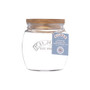 KILNER Push-Top Storage Glass Jar - Acacia Wood Lid, 850ML 