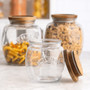 KILNER Push-Top Storage Glass Jar - Acacia Wood Lid, 850ML 