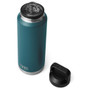 YETI Rambler Bottle 1.36 L - with Chug Cap, Agave Teal 