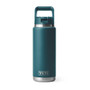 YETI Rambler Water Bottle 769 ML - Colour-Matched Straw Cap, Agave Teal 