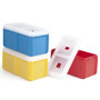 FINAL TOUCH Stackable 2-in XL Double Ice Cube Mould - Multicoloured, Set of 3