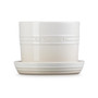 LE CREUSET Meringue Herb Planter - Stoneware, 14cm 